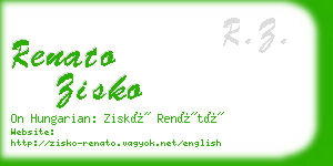 renato zisko business card